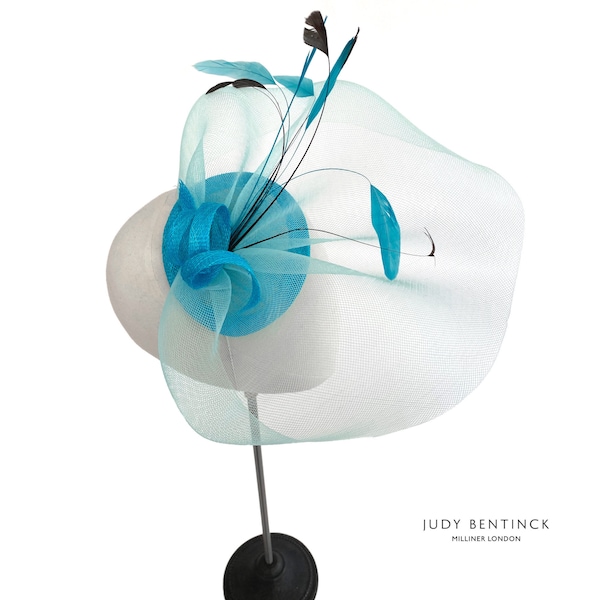 Make Your Own Fascinator Kit - Superior DIY Kit with Video Suitable for Beginners- Unusual Gift Idea - Wedding Headpiece - Turquoise