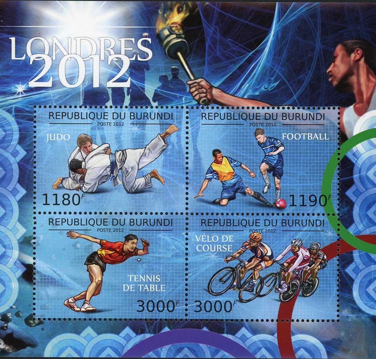Olympic Stamp London 2012 Sport Olympic Games Souvenir Sheet | Etsy