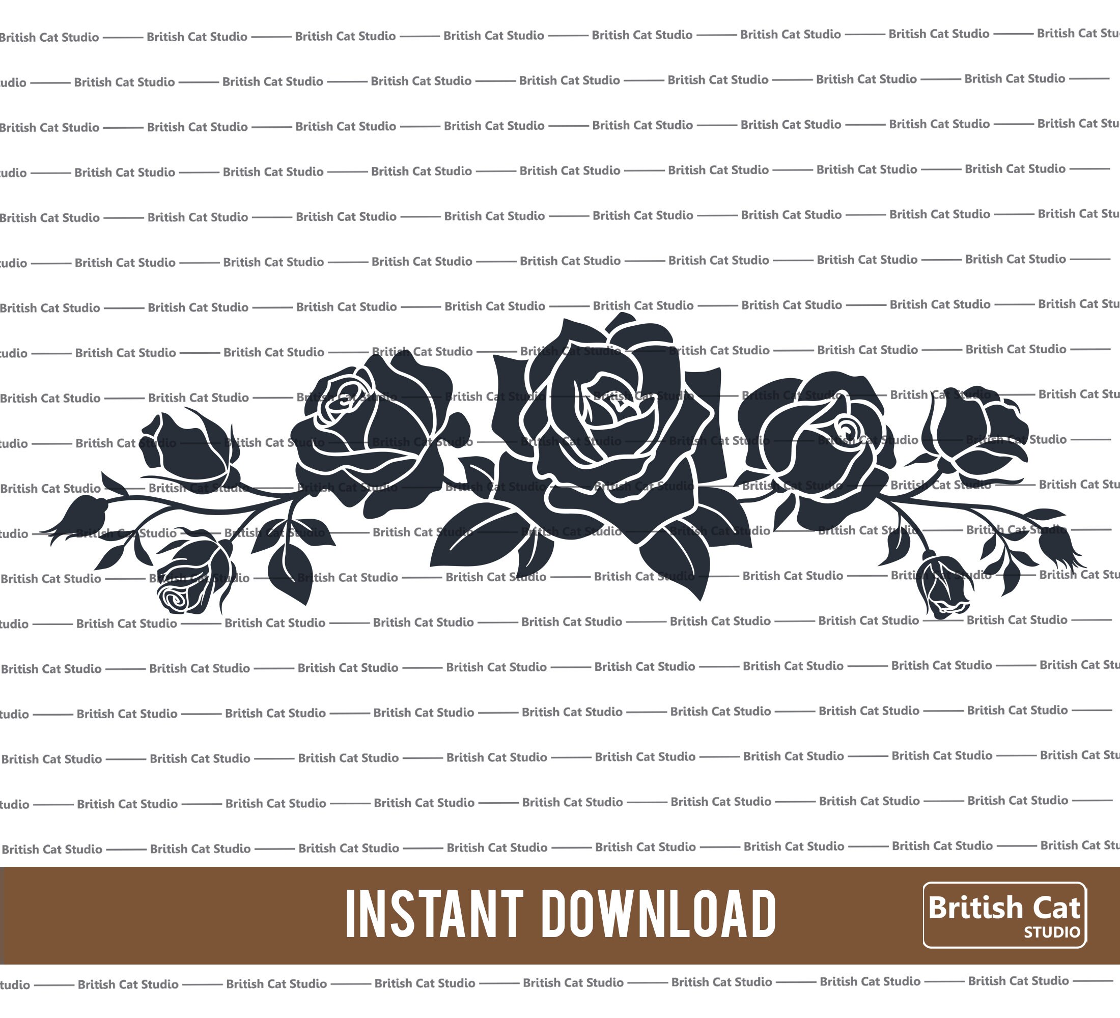Rose Border Svg Png Dxf Rose Bundle Svg Png Rose Cricut Etsy Australia