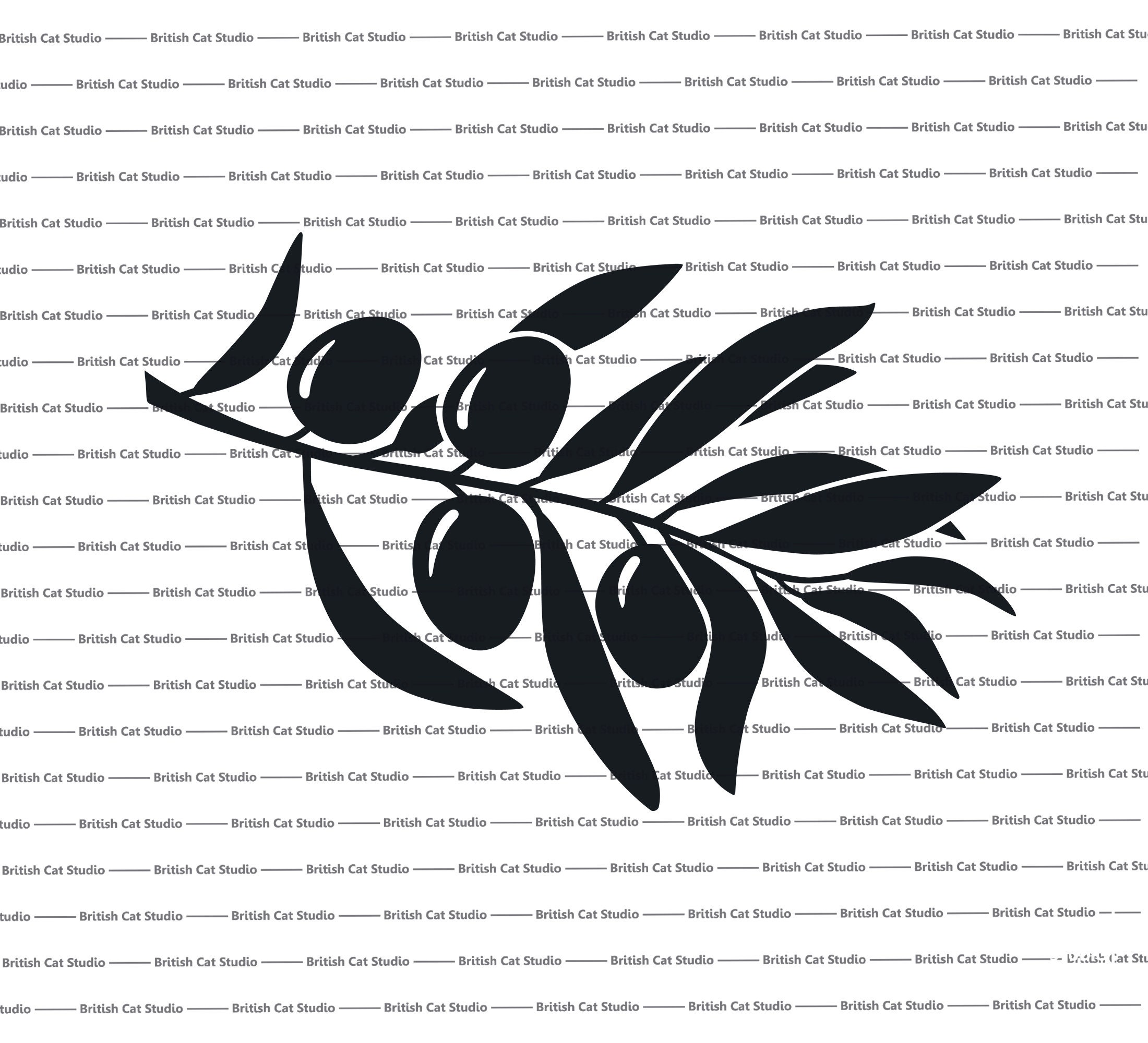 Olive Branch Svg Branch Svg Botanical Svg Olive Clipart Etsy