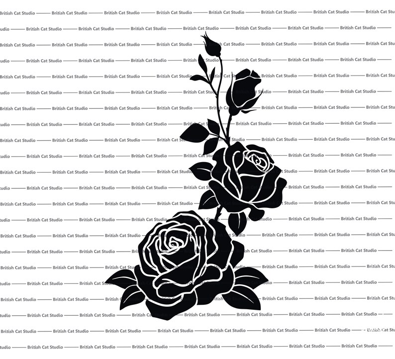 Download Rose svg Bundle Flower Svg Rose Cut file Roses Template | Etsy