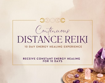 10 Day Continuous Distance Reiki | Reiki Crystal Grid | Remote Healing Session | Spiritual Wellness | No Report Reiki Service