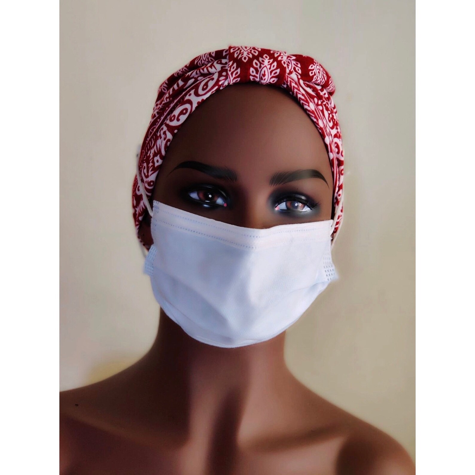 Headband with button headband for nurses scrub cap headband Etsy