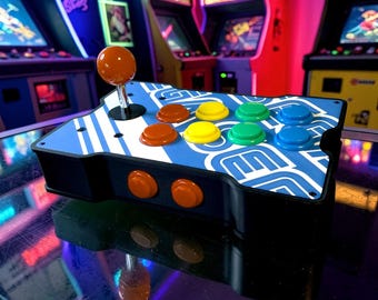 Retro Arcade Stick-hoesje met 10 knoppen en SEGA-thema