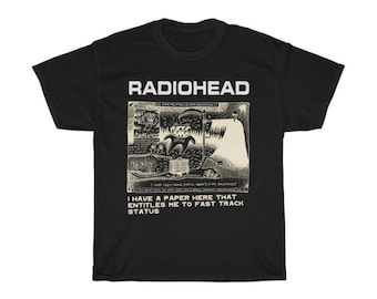 RADIOHEAD, Radiohead Shirt, Vintage tee CE124