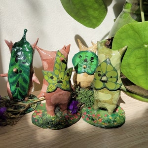 Zelda BOTW Inspired Ceramic Korok, Handmade gaming collectible/ gift