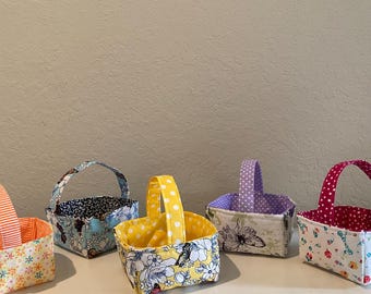 Quilted fabric Easter Basket