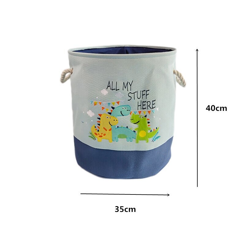 Baby Laundry Basket Sundries Storage Basket Foldable Toy Storage Bucket  Dirty Clothes Container Folding Cartoon Animal Box laund