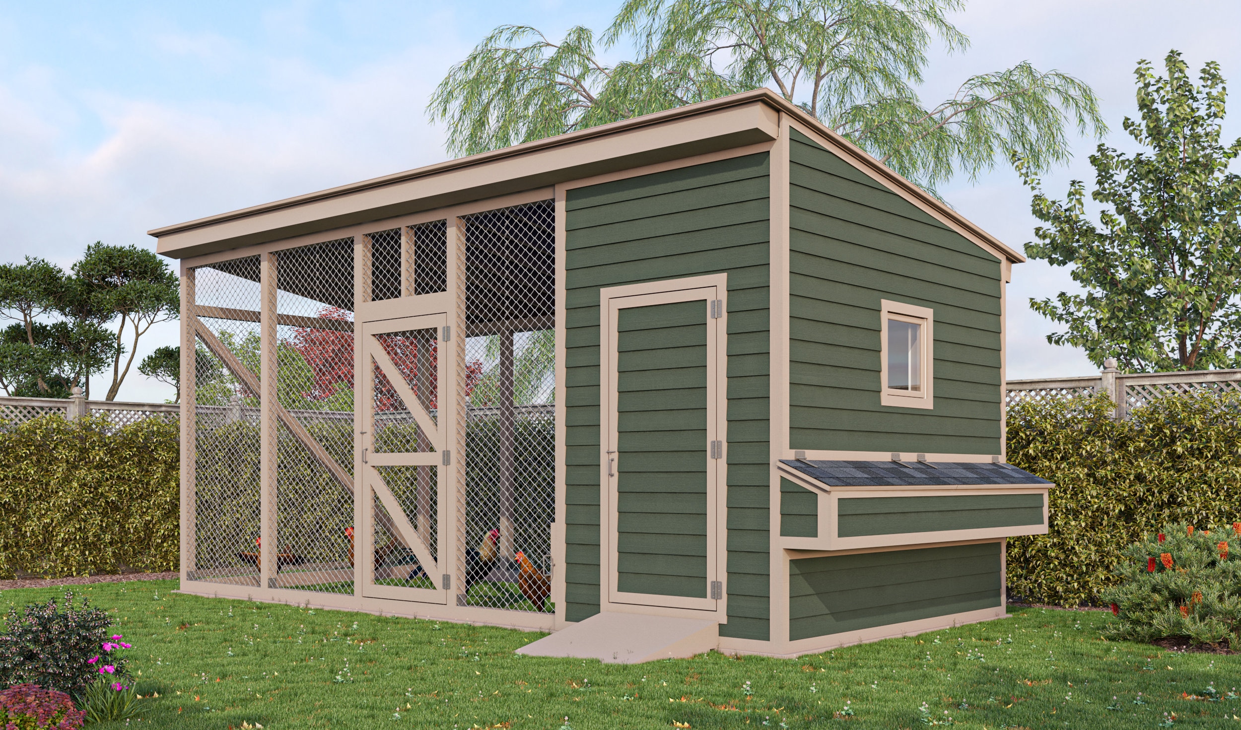 Chicken Coop Plans 20x9 DIY Walk in Chicken Run for 15 Etsy Australia