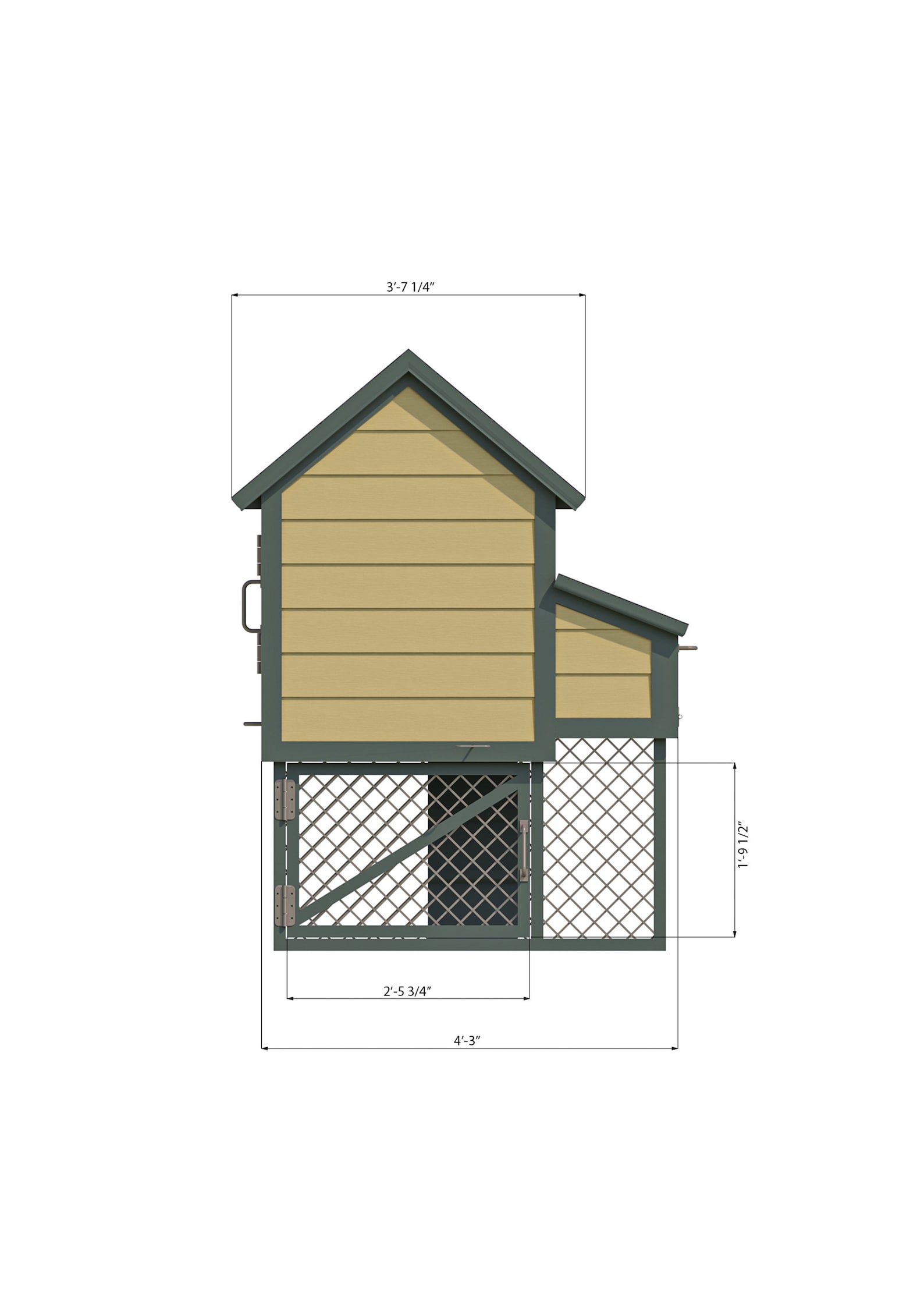 4x4 Chicken Coop Plans DIY Walk in Chicken Run for 6 Chickens Etsy