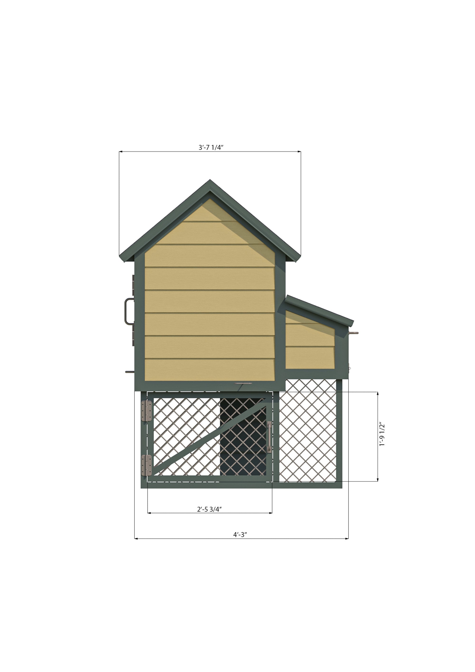4x4 Chicken Coop Plans DIY Walk in Chicken Run for 6 Chickens Etsy