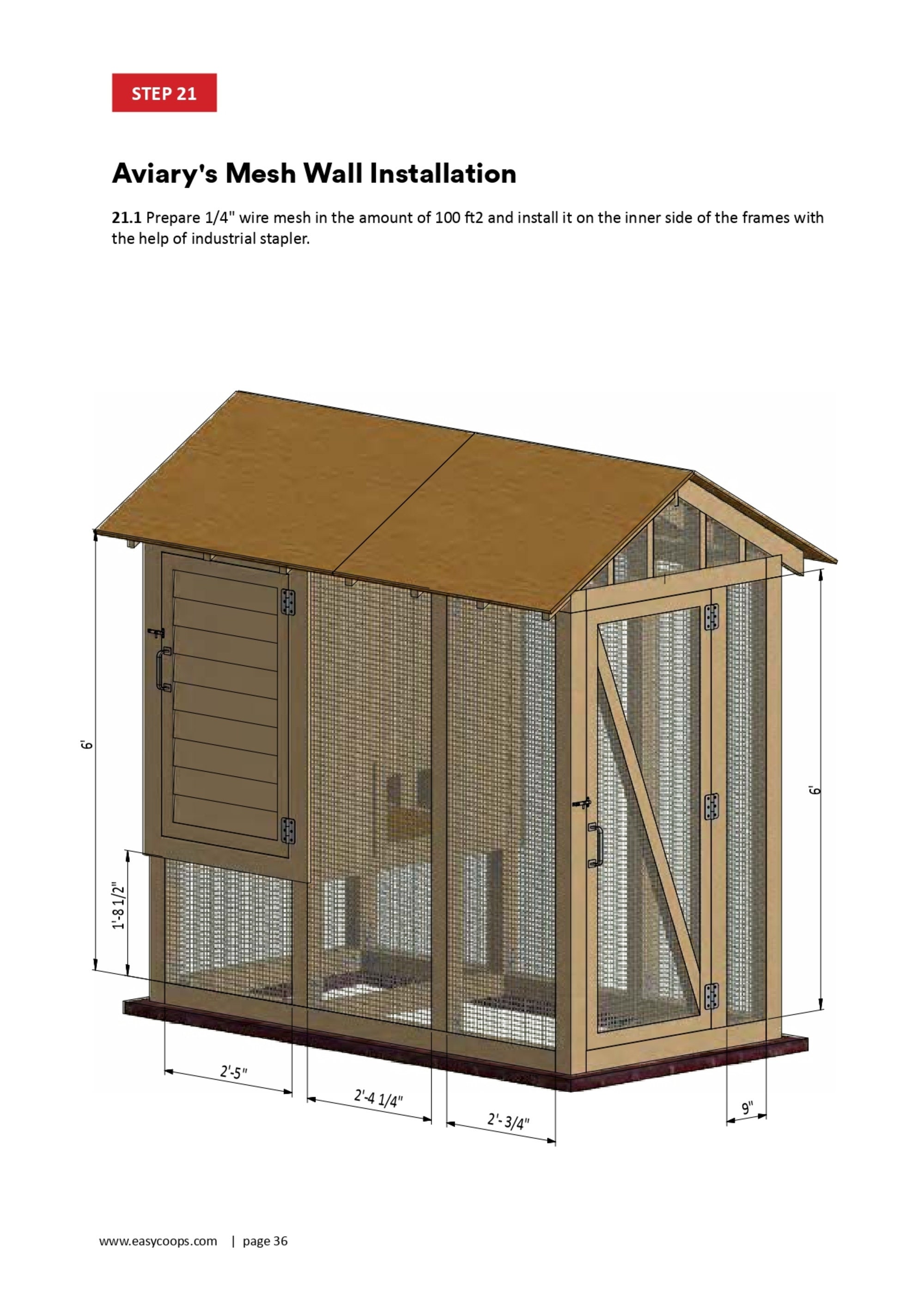 4x8 Chicken Coop Plans DIY Walk in Chicken Run for 8 Chickens Etsy