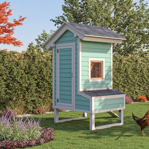 Chicken Coop Plans 5x4 Walk In Chicken Coop for 8 Chickens