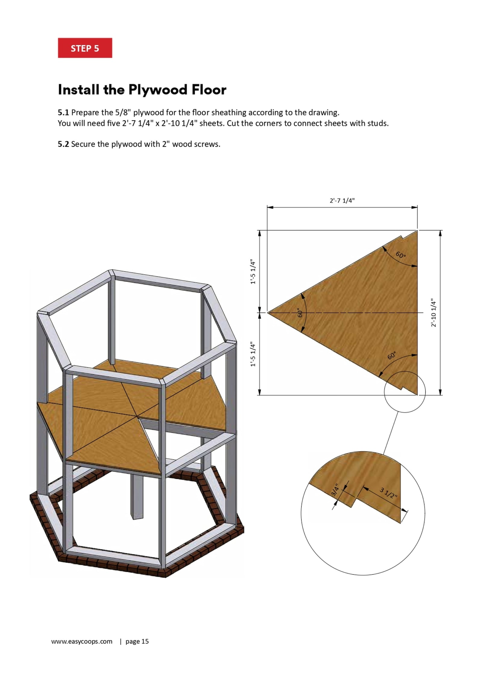 7x8 Chicken Coop Plans DIY Walk in Chicken Run for 10 Chickens Etsy