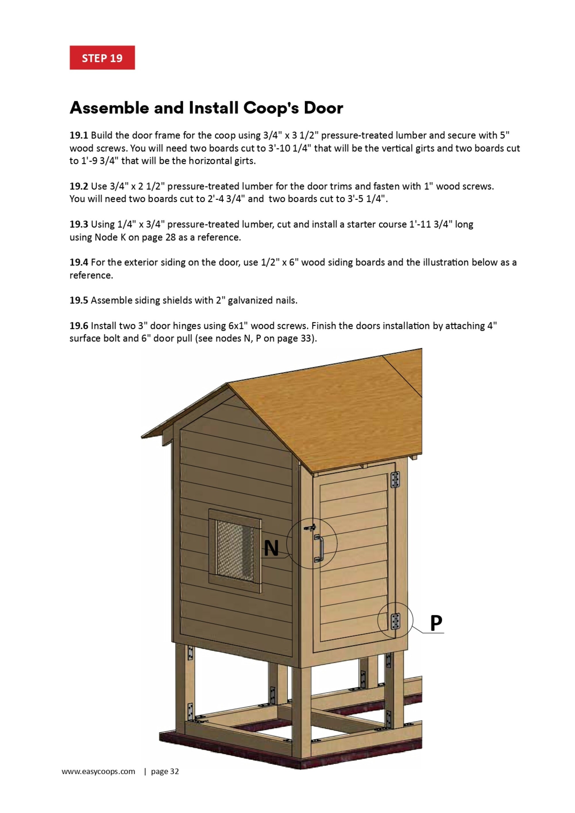 4x8 Chicken Coop Plans DIY Walk in Chicken Run for 8 Chickens (Instant ...