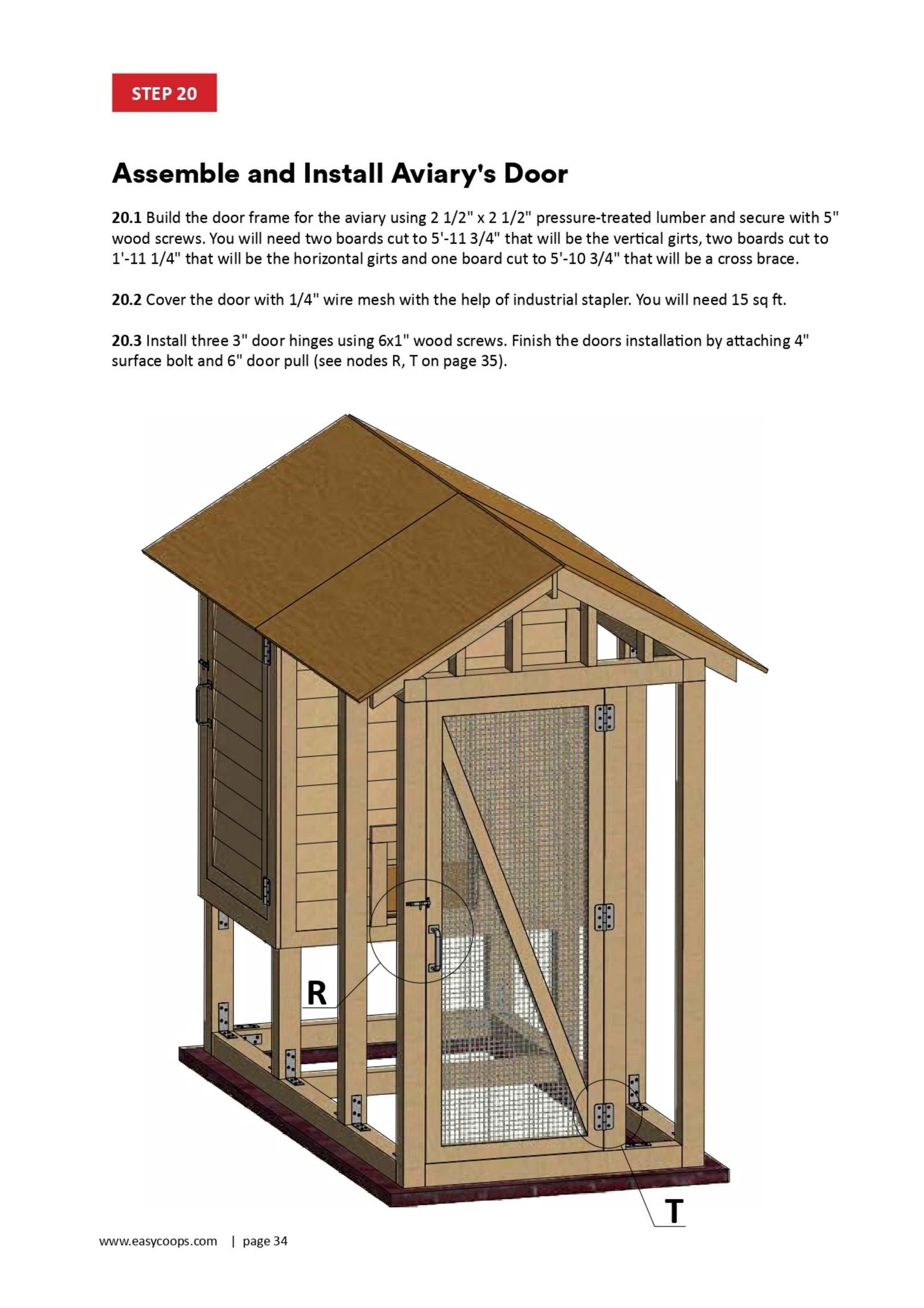 4x8 Chicken Coop Plans DIY Walk in Chicken Run for 8 Chickens - Etsy