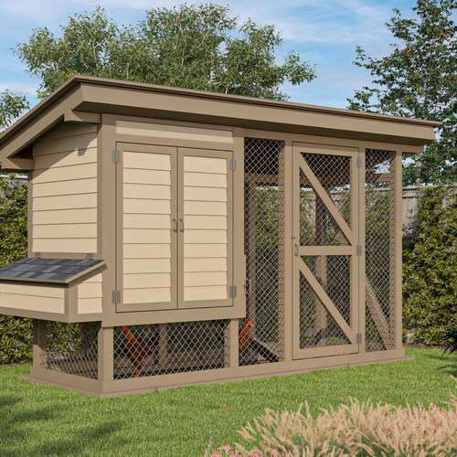 Chicken Coop Plans 4x8 Walk in Chicken Coop for up to 8 Etsy