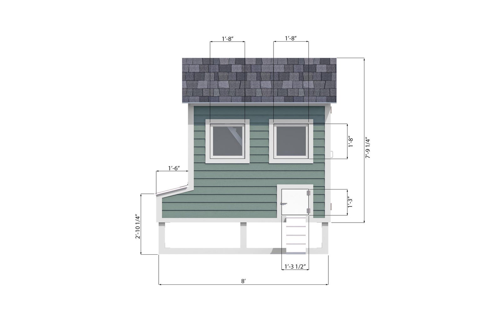 4x8 Walk-in Chicken Coop Plans: DIY Coop for up to 8 Chickens (PDF) - Etsy