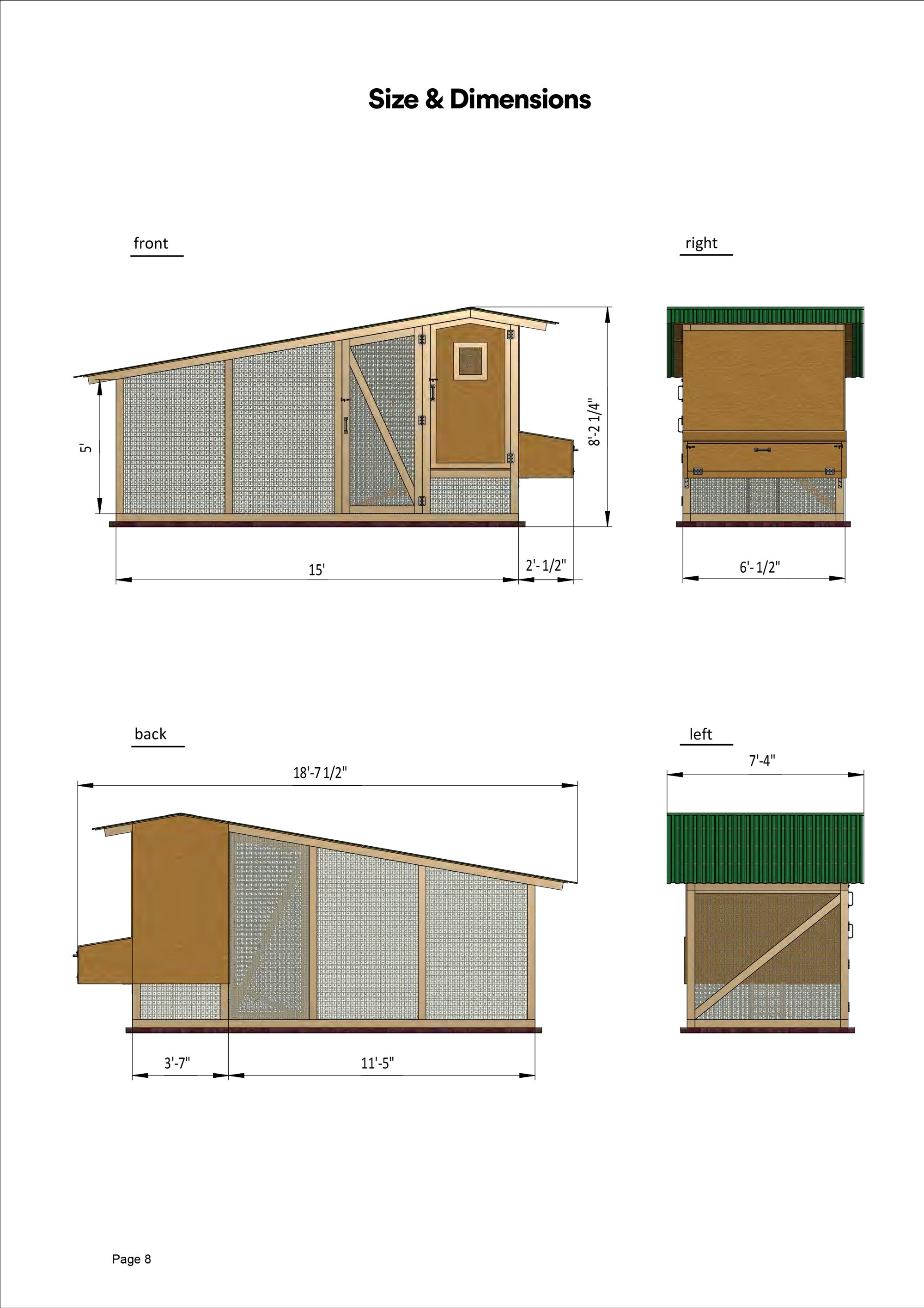 17x6 DIY Chicken Coop Plans 12 Chickens Etsy Australia