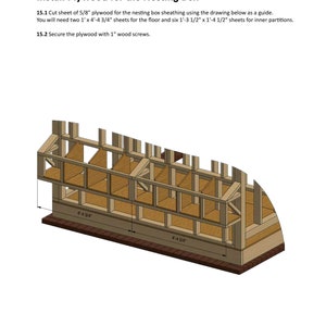 Chicken Coop Plans 9x42 DIY Walk in Chicken Run for 22 Chickens - Etsy