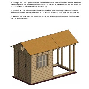 6x12 Chicken Coop Plans DIY Walk in Chicken Run for 10 - Etsy