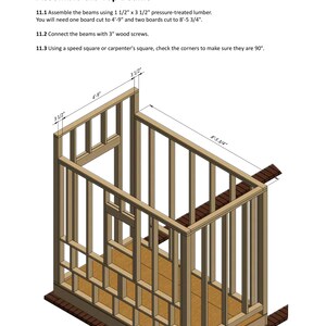 Chicken Coop Plans 9x42 DIY Walk in Chicken Run for 22 Chickens - Etsy
