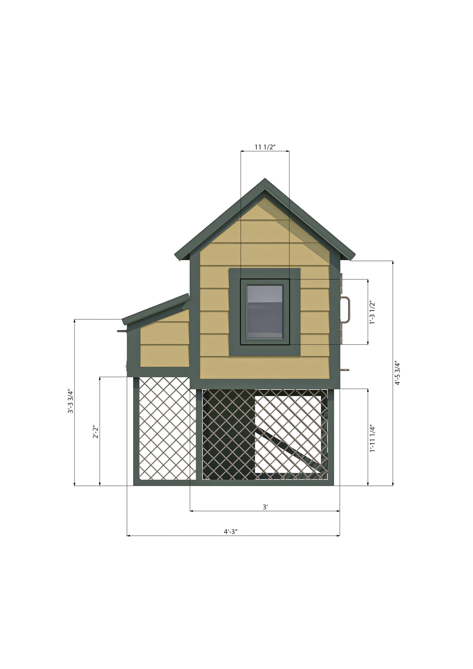 4x4 Chicken Coop Plans DIY Walk in Chicken Run for 6 Chickens Etsy