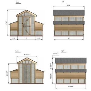 DIY Walk-in Chicken Coop Plans: 10x12 for 12 Chickens (PDF) - Etsy