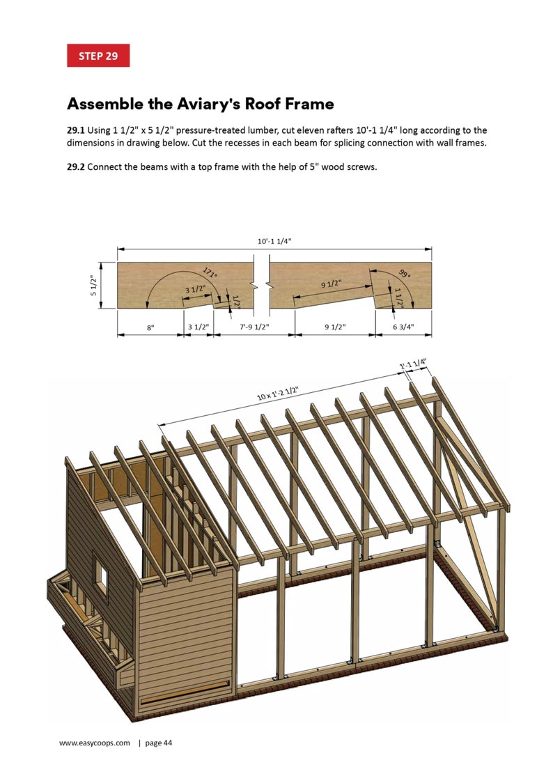 diy wooden walk in chicken run plans for roof framing