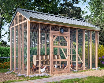 8x16 Chicken Run Plans – Easy Build Chicken Enclosure