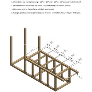 8x15 medium chicken tractor framing
