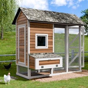 Chicken Coop Plans 4x10 DIY Walk In Chicken Run for 10 Chickens