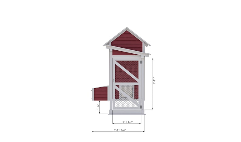 4x10 Walk-in Chicken Coop Plans: DIY up to 10 Chickens (PDF) - Etsy
