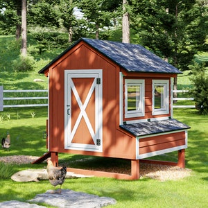 Farmhouse-Style DIY Chicken Coop Plans