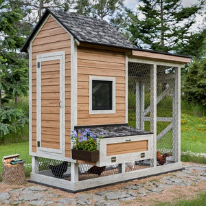 Chicken Coop Plans 4x10 Walk In Chicken Coop for up to 10 Chickens