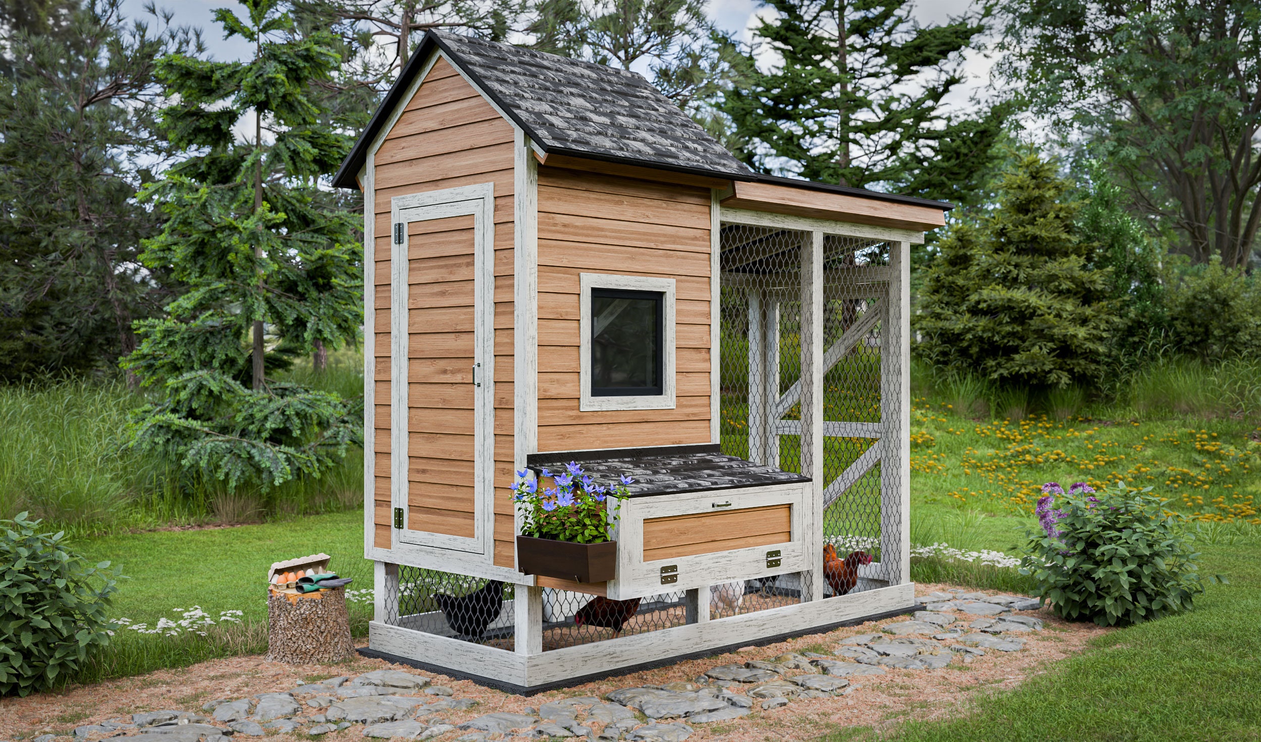 4x10 Walk-in Chicken Coop Plans: DIY up to 10 Chickens (PDF) - Etsy