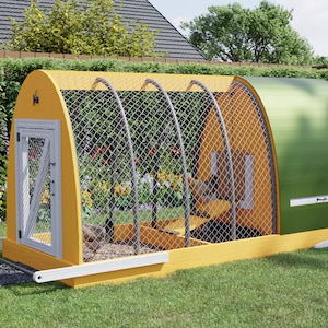 Chicken Coop Plans 4x12 Walk In Chicken Tractor for 8 chickens