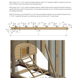 4x8 Chicken Coop Plans DIY Walk in Chicken Run for 8 Chickens - Etsy