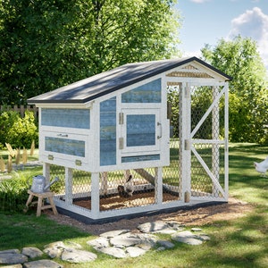 Chicken Coop Plans 4x6 Small Walk In Chicken Run for up to 10 Chickens