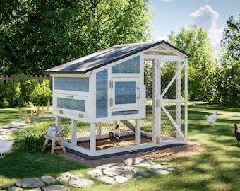 Chicken Coop Plans 4x6 Small Walk In Chicken Run for up to 10 Chickens