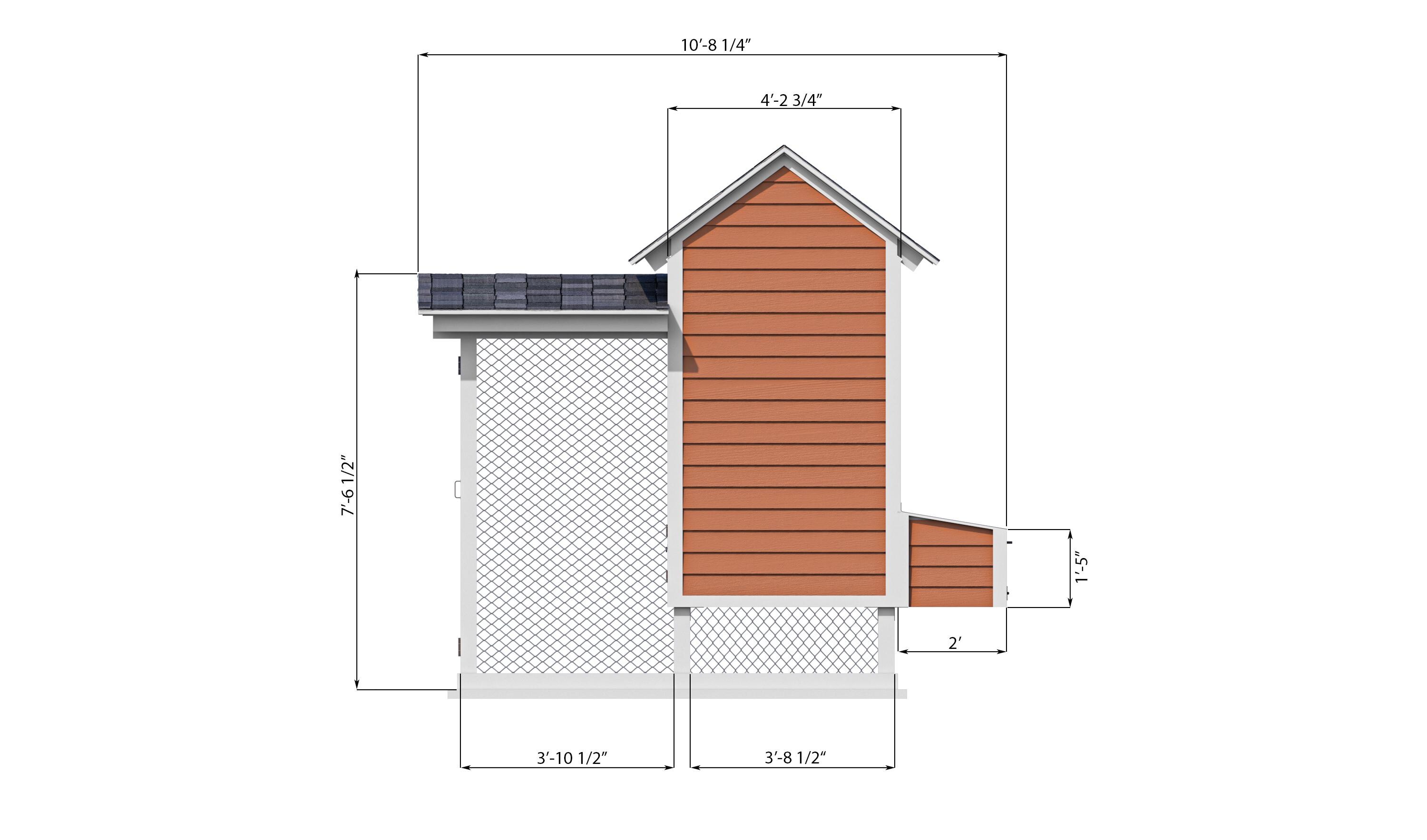 Chicken Coop Plans 4x8 Walk in Chicken Run for 10 Chickens - Etsy