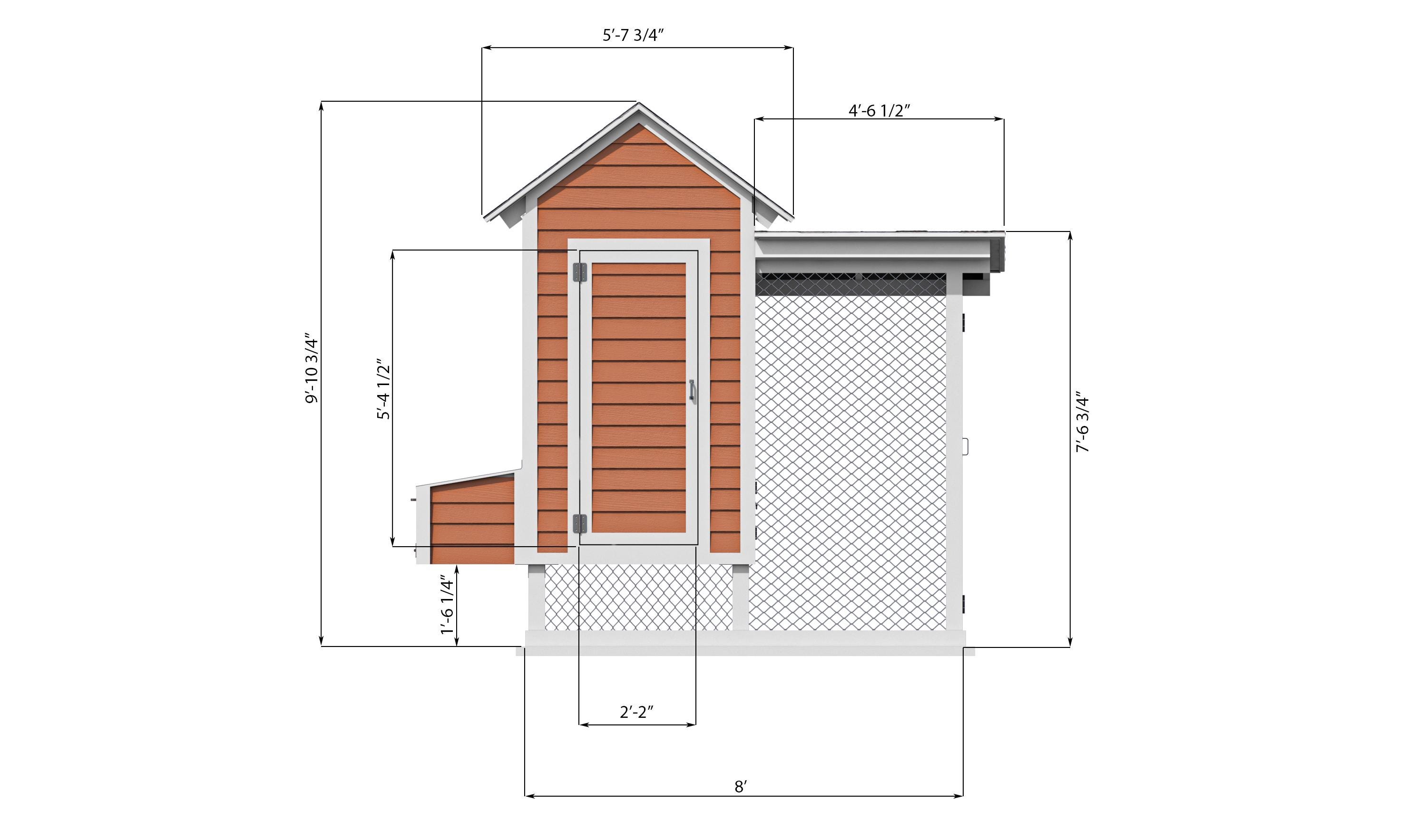Chicken Coop Plans 4x8 Walk in Chicken Run for 10 Chickens - Etsy