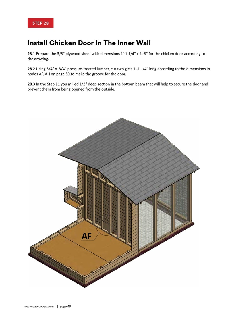 8x16 Chicken Coop Plans DIY Walk in Chicken Run for 20 Etsy Australia