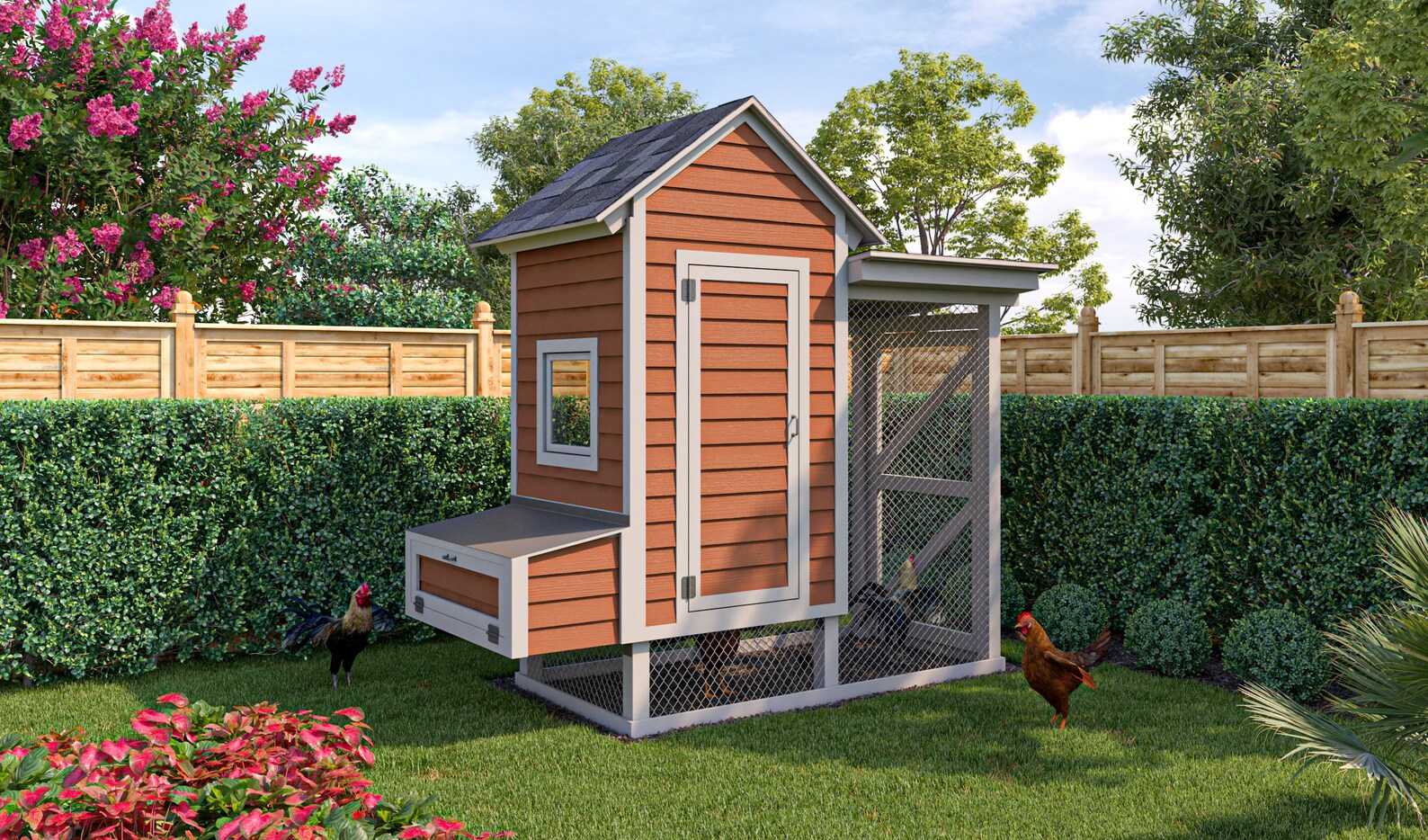 Chicken Coop Plans 4x8 Walk in Chicken Run for 10 Chickens - Etsy