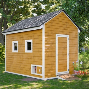 Chicken Coop Plans 8x12 DIY Gable Walk In Chicken Coop for 20 Chickens