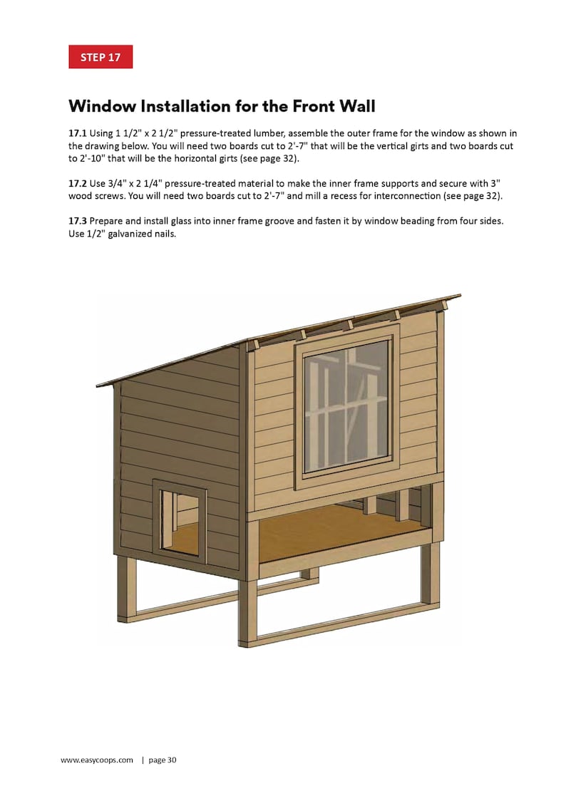 Chicken Coop Plans 4x6 Small Walk in Chicken Coop for up to 6 Etsy