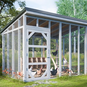 8x12 DIY Chicken Run Plans – Simple Backyard Run Design