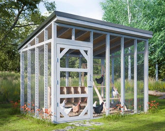 8x12 DIY Chicken Run Plans – Simple Backyard Run Design