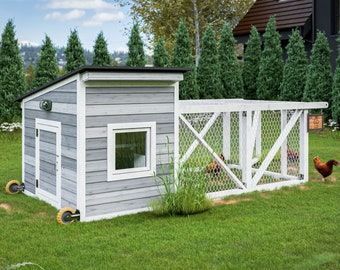 6x12 DIY Movable Chicken Tractor Plan for 6 Chickens