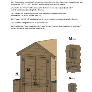 8x15 medium chicken tractor door assembly guide